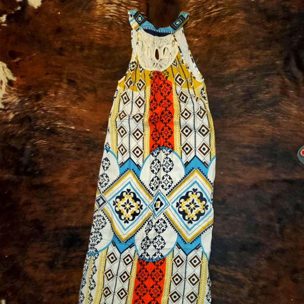 Ariat Cali. moon rise Aztec slim fit maxi dress